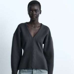 NEW Zara Wide Sleeve Knit Cardigan